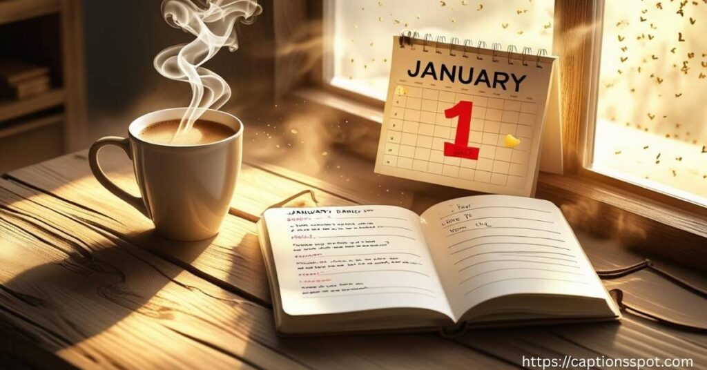 1st Day of New Year Captions