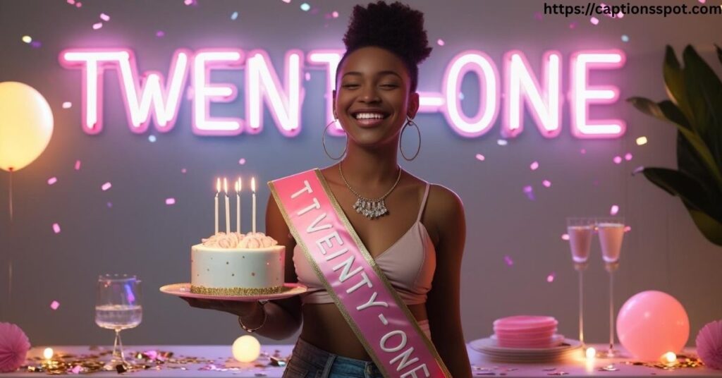 21st Birthday Captions for Yourself