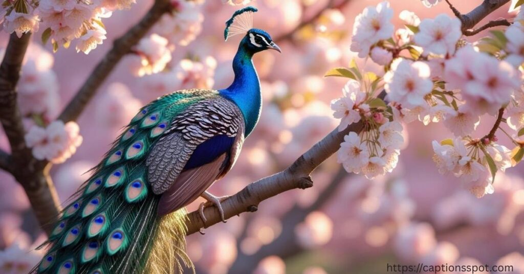 Cute Peacock Captions For Instagram