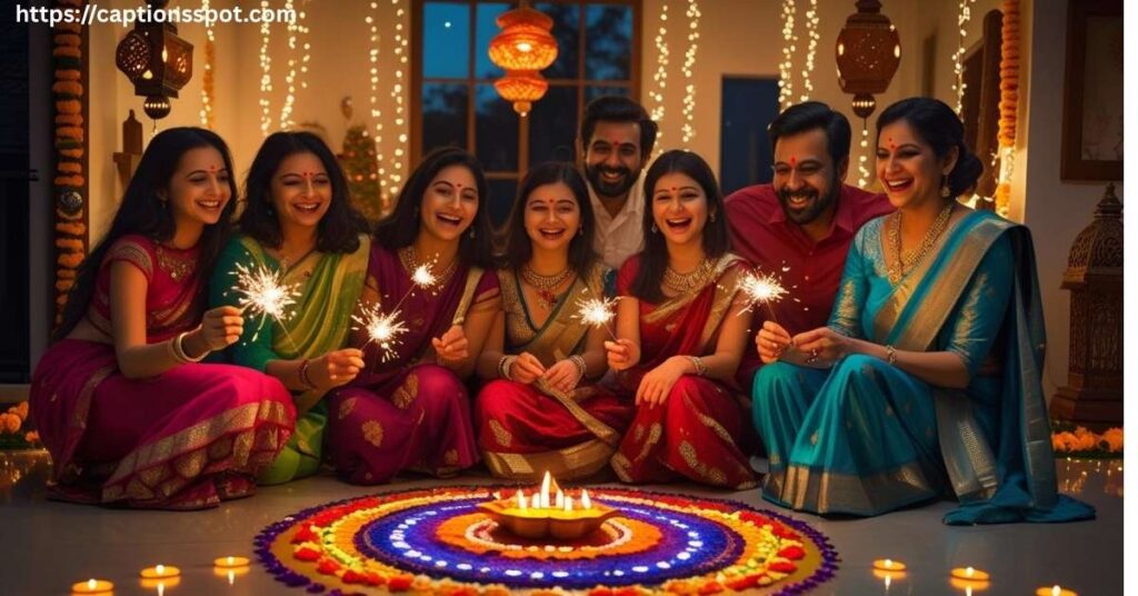 Diwali Family Photo Captions