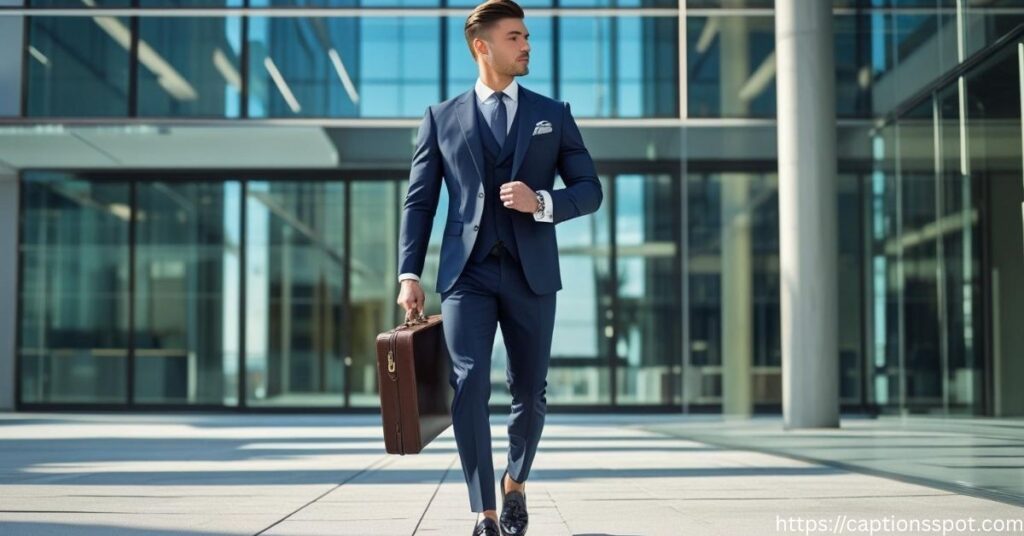 Formal Suit Captions