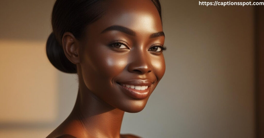 Melanin Skin Captions