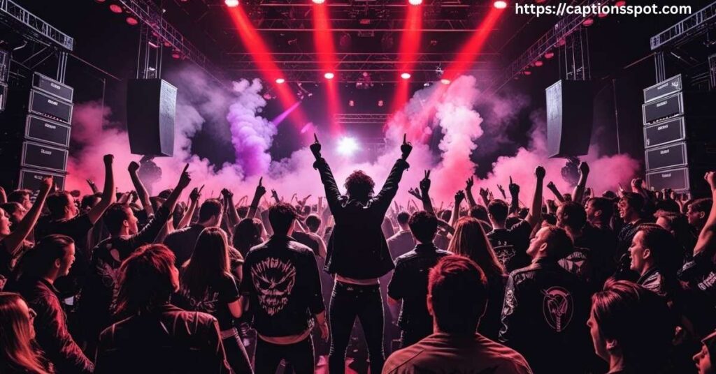 Rock Concert Captions for Instagram