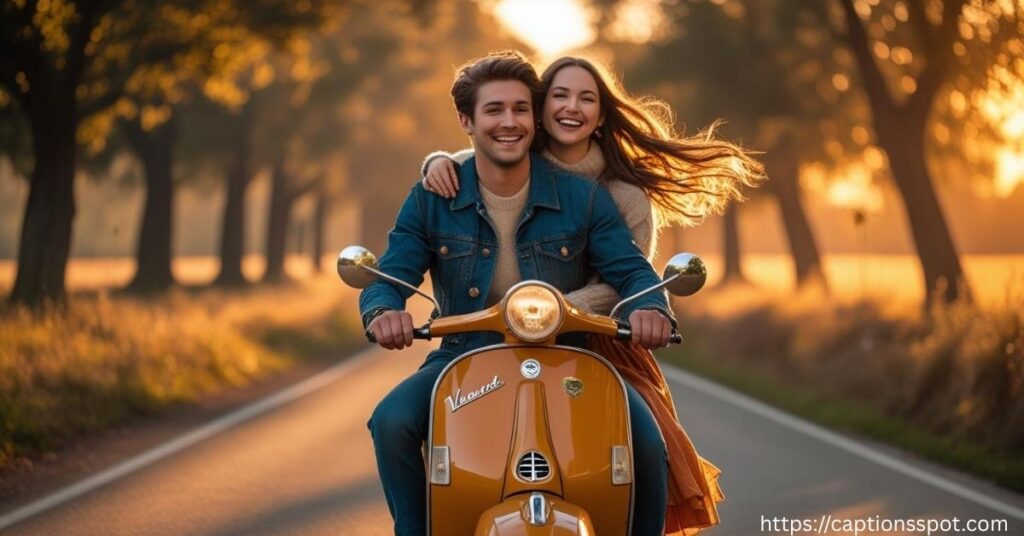 Scooter Captions for Instagram for Romantic Rides