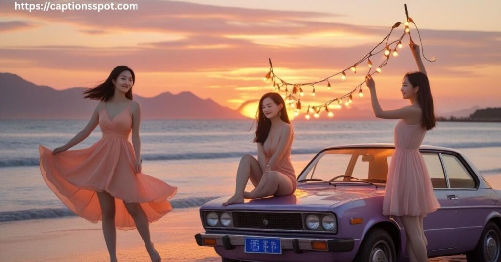 Sunset Captions For Instagram For Girls' Photos