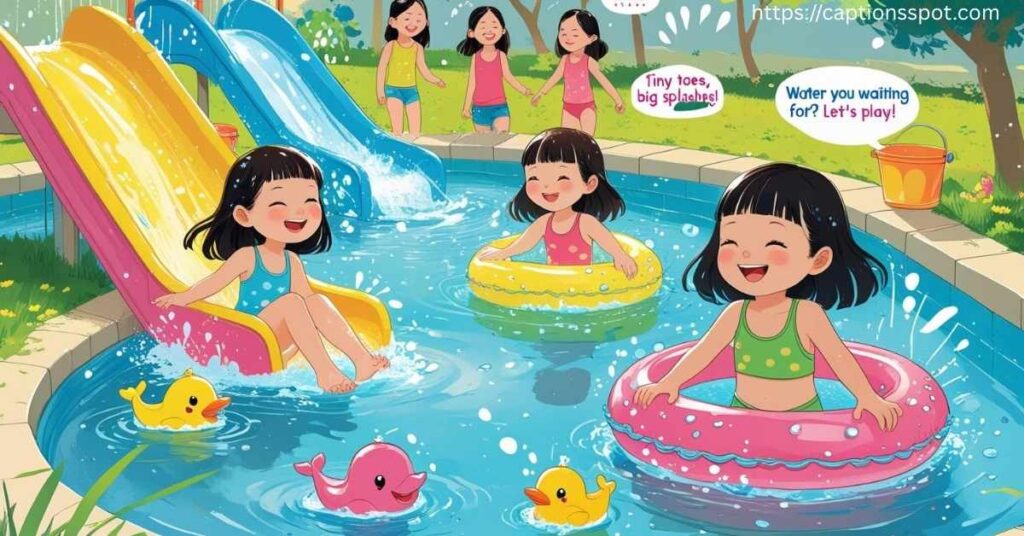 Water Park Captions for Instagram With Kids