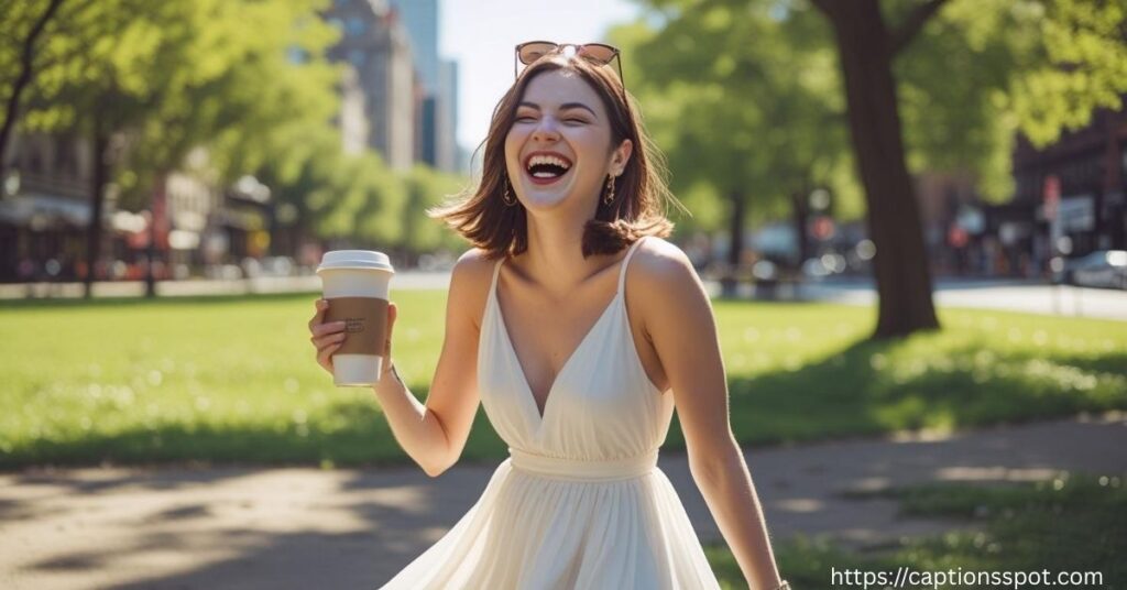 White Dress Captions Funny