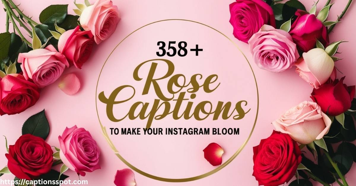 358+ Rose Captions Featured Image