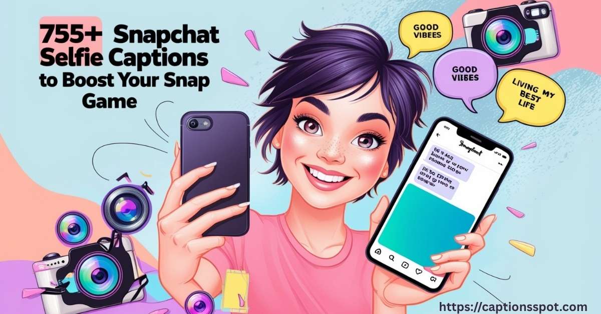 755+ Snapchat Selfie Captions Featured Image