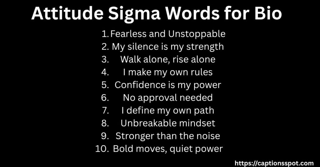 Attitude Sigma Words for Bio