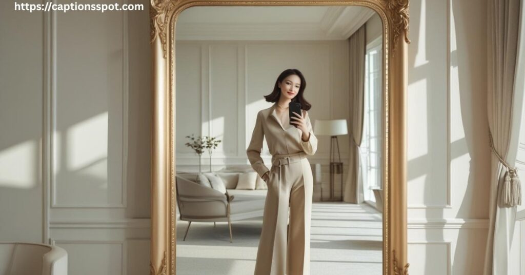 Classy Mirror Selfie Caption