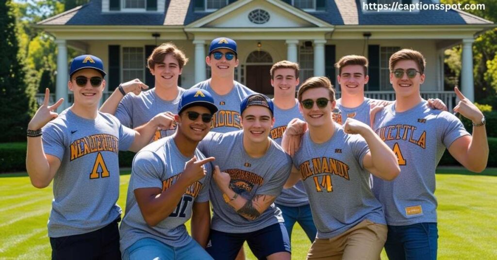 Frat Boy Captions for Group Photos