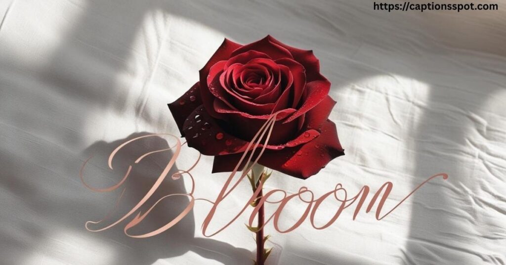 One Word Rose Captions for Instagram